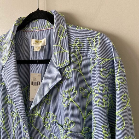 Anthro.maeve The Clarissa High-Low Buttondown Top - Picture 5 of 11